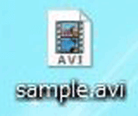 avi形式の拡張子のファイルの画像
