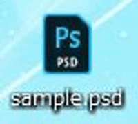 psdの拡張子のフォトショップのファイルの画像