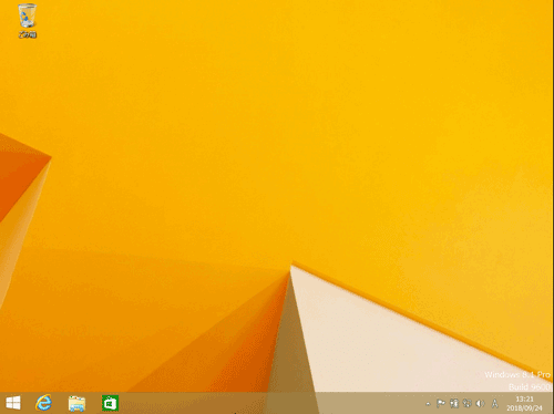 Windows8のデスクトップの画面の画像