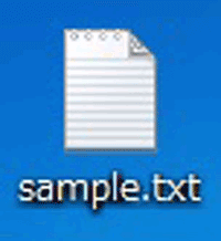 txtの拡張子のテキストファイルの画像