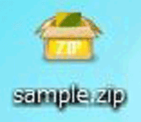 zip形式の拡張子のファイルの画像